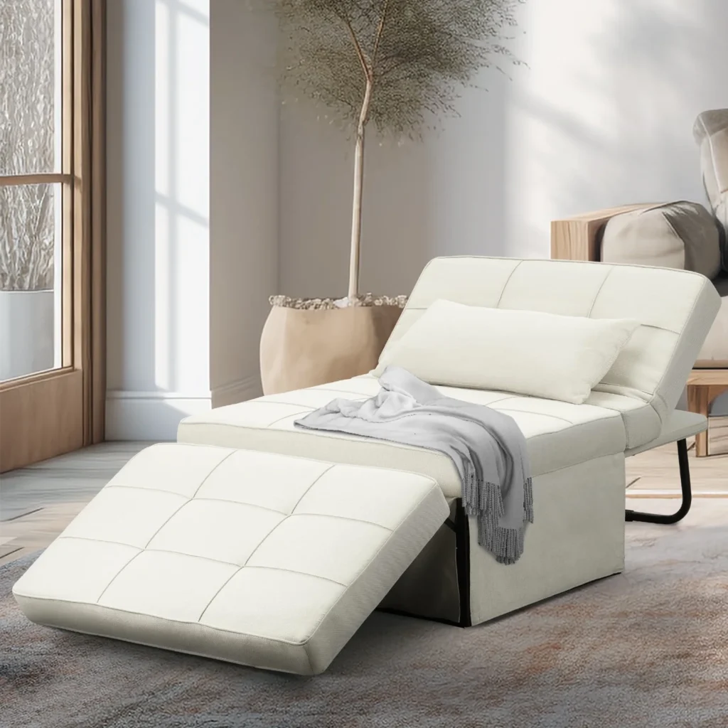 Ainfox Ottoman Chair Lounger Bed 4 In 1 Breathable Linen Convertible Single Sofa Couch 73 23 L X 33 86 W Dark Grey Beige 07bc1923 2c92 42f8 Afa8 D25e9ad2ba01.405f9229b3c5ec1cca92b28b915fdc73