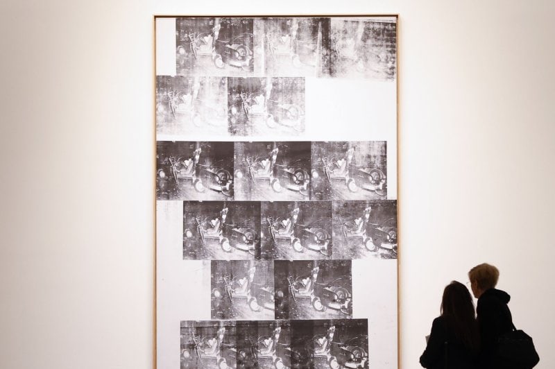 Andy Warhols Car Crash Painting Sells For 854m At Auction