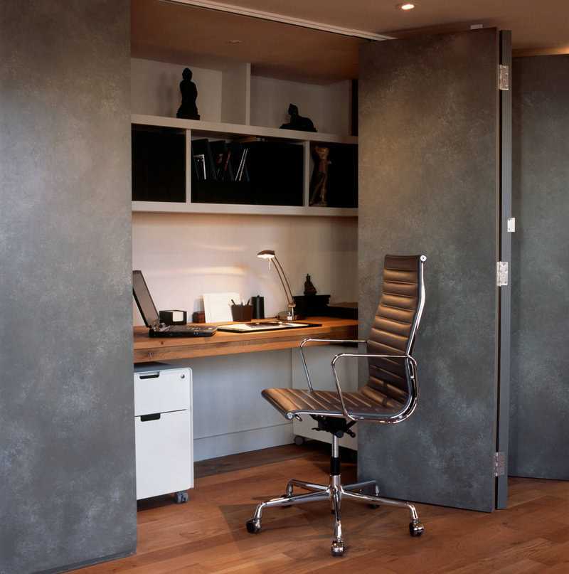 Hidden Desk In A Cabinet