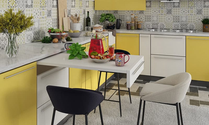 Multipurpose Furniture With Kitchen Drawer Convert Into Breakfast Pull Out