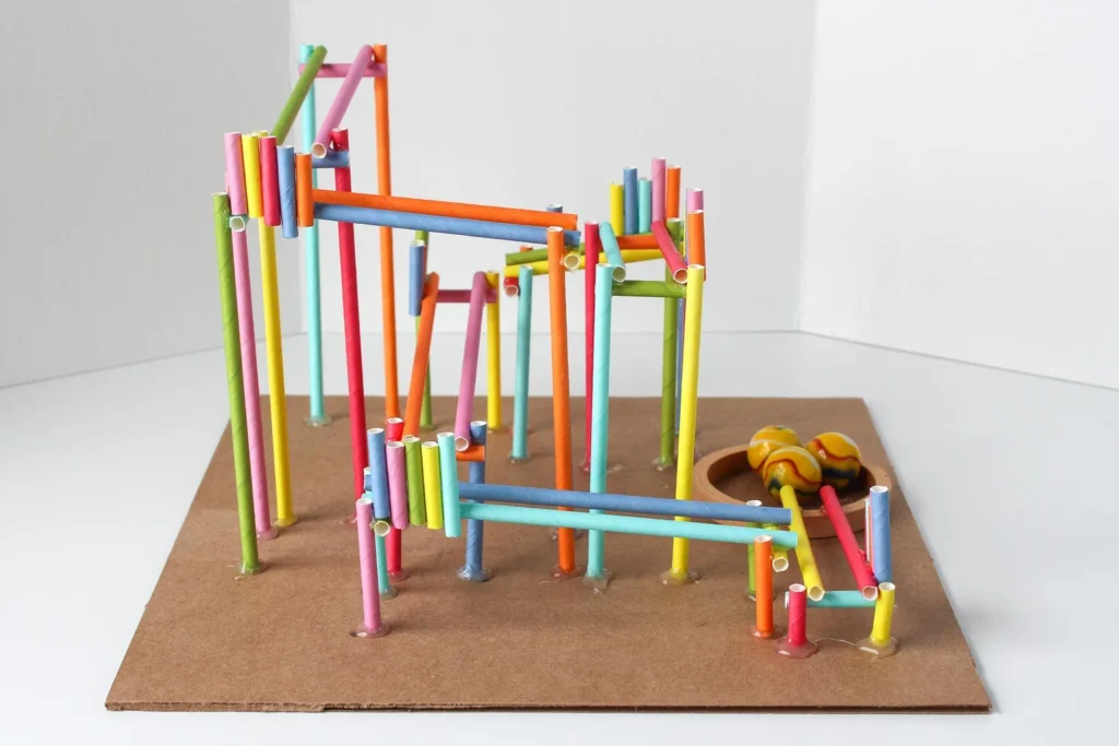 Straw Roller Coasters