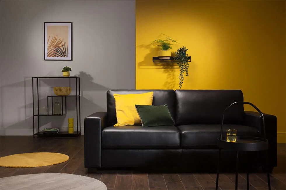 Mustard Yellow And Deep Gray