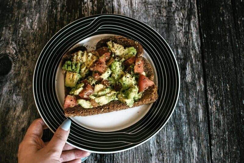 1. Avocado Toast with Tomato