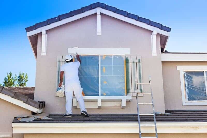 14. Exterior Painting on a Two-Story House