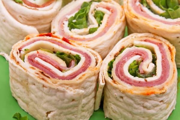 Lunch meat pinwheels