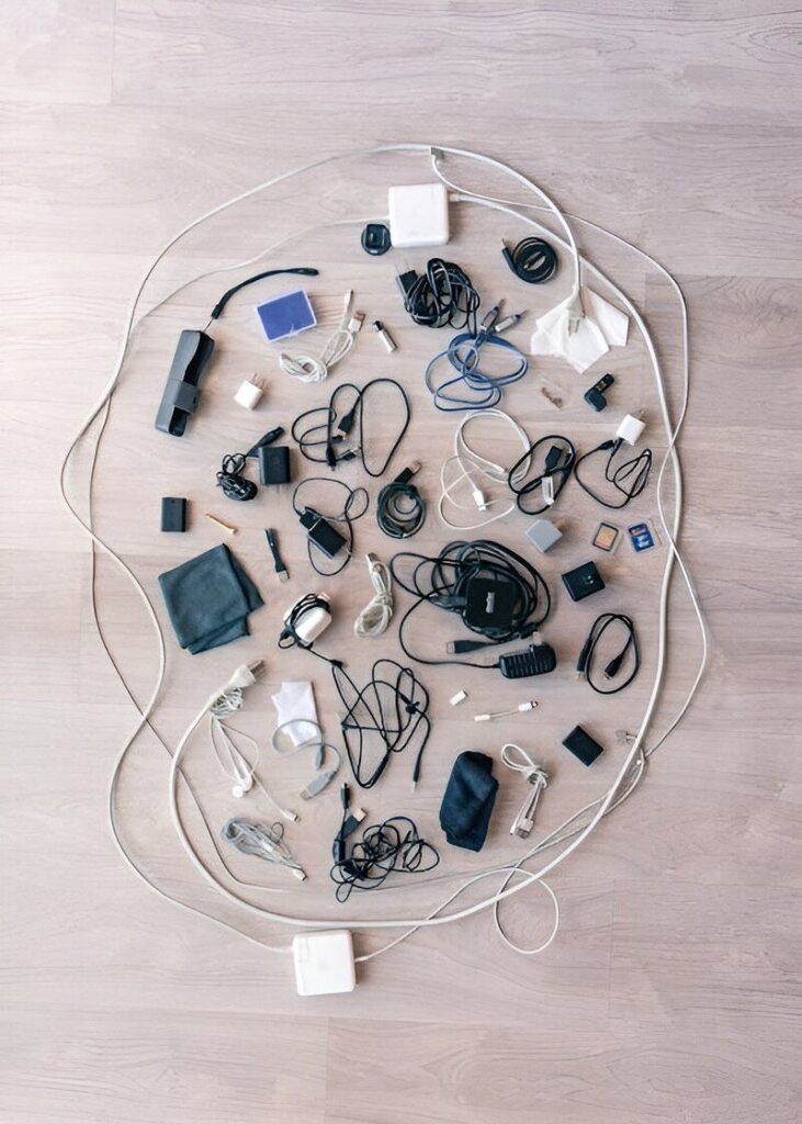 Unused electronics and chargers