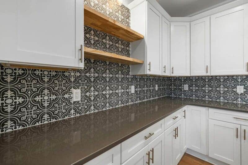 17. Patterned Tile Backsplashes