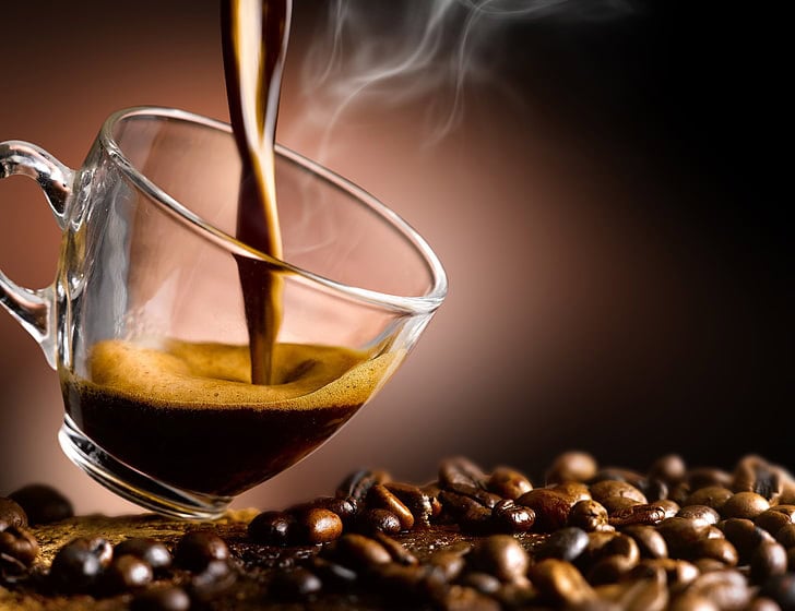Coffee cup coffee beans aroma wallpaper preview