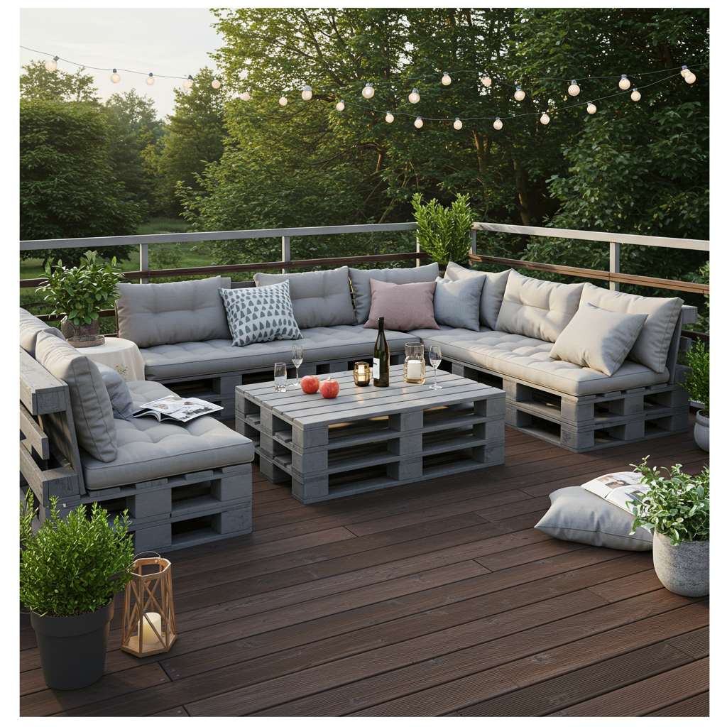 1. Palettenmöbel für die Terrasse