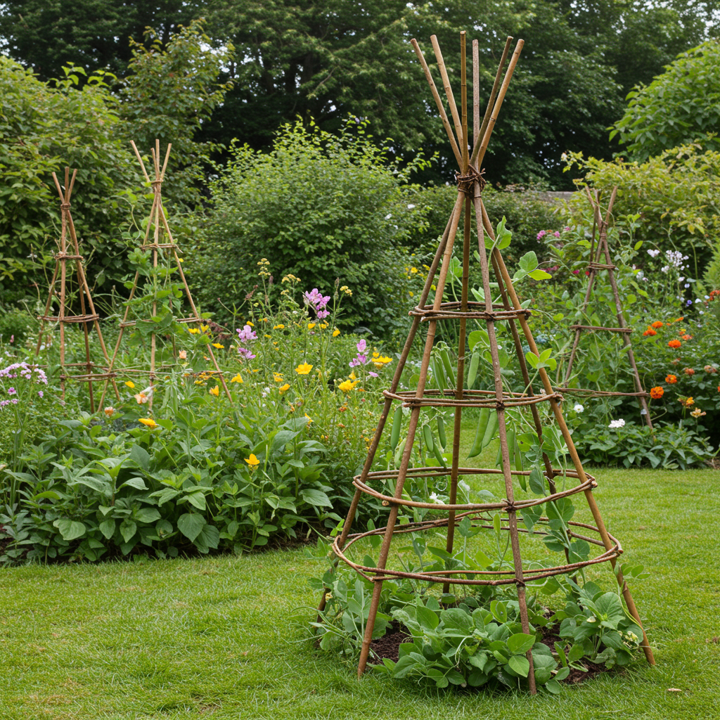 9. Rankhilfe aus Ästen