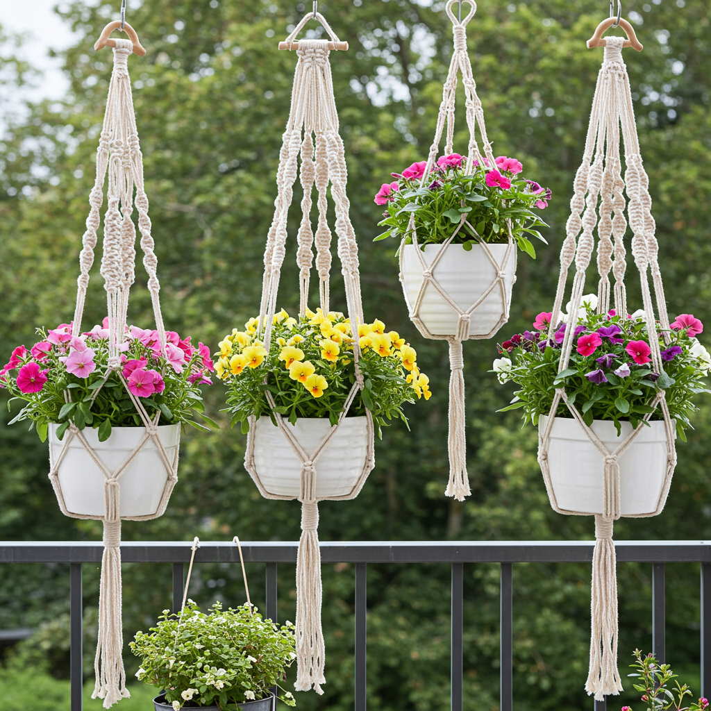 13. Hängende Pflanzenampeln