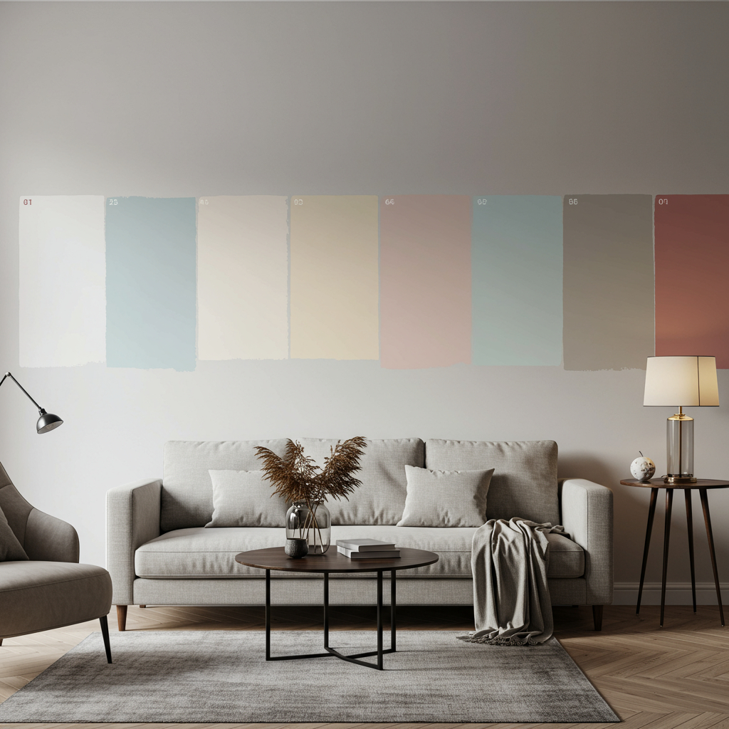 Schritt 5: Farbmuster testen und Probeanstriche machen