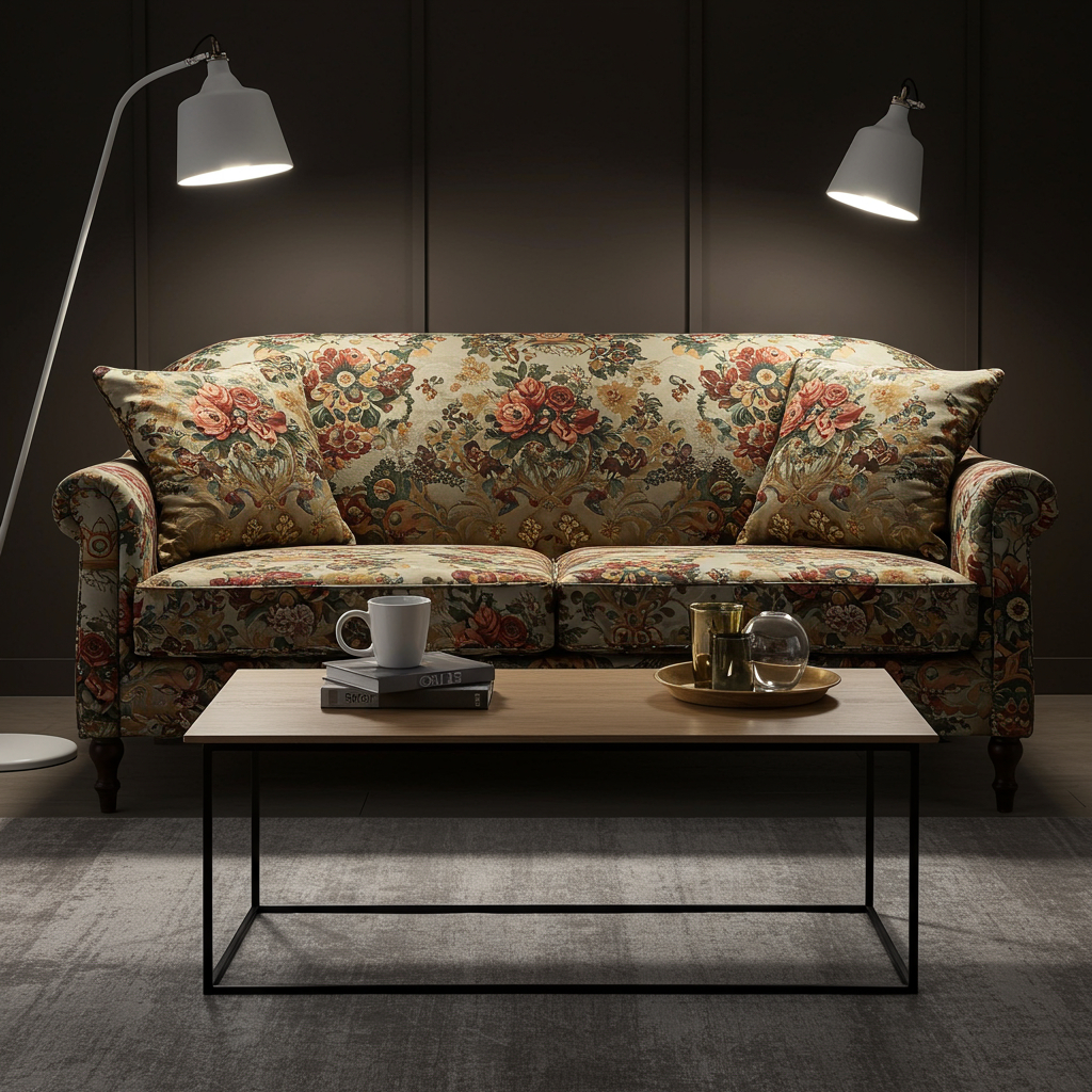 9. Moderne Möbel mit historischen Stoffen