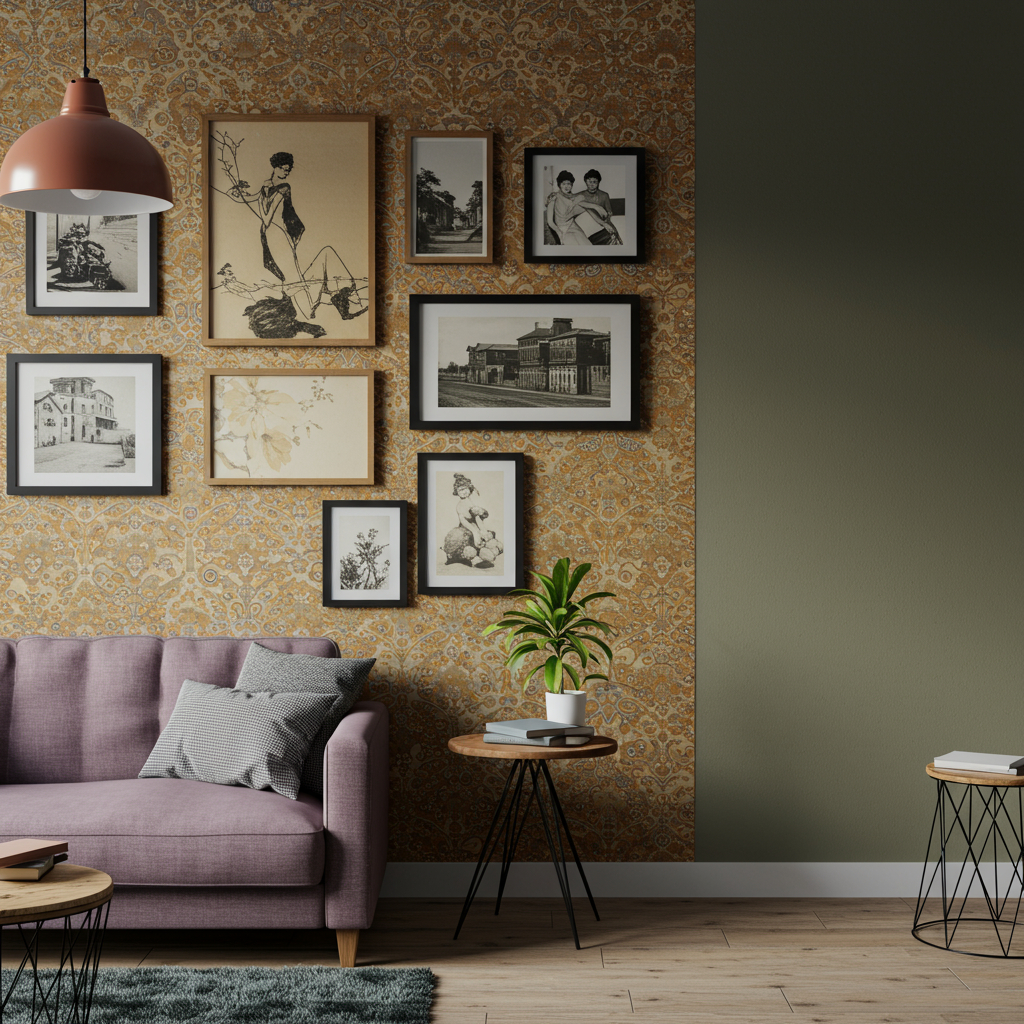 17. Wandgestaltung mit Tapeten und Bildern