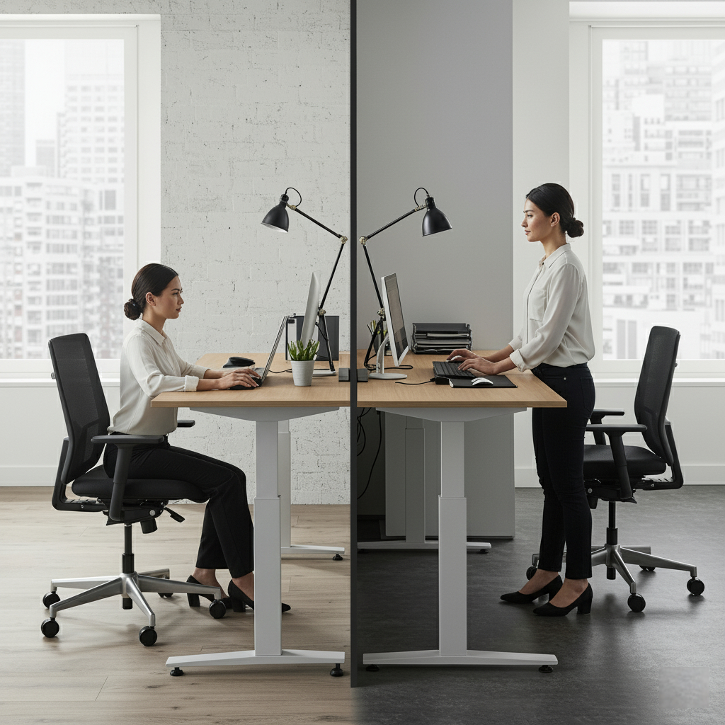 Wie viel Zeit sollte man im Sitzen und Stehen verbringen?