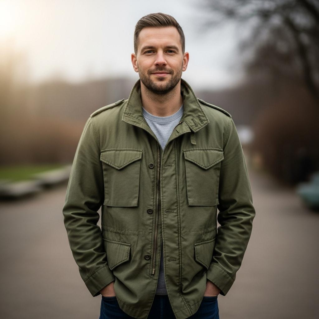 9. Military-Stil Jacke