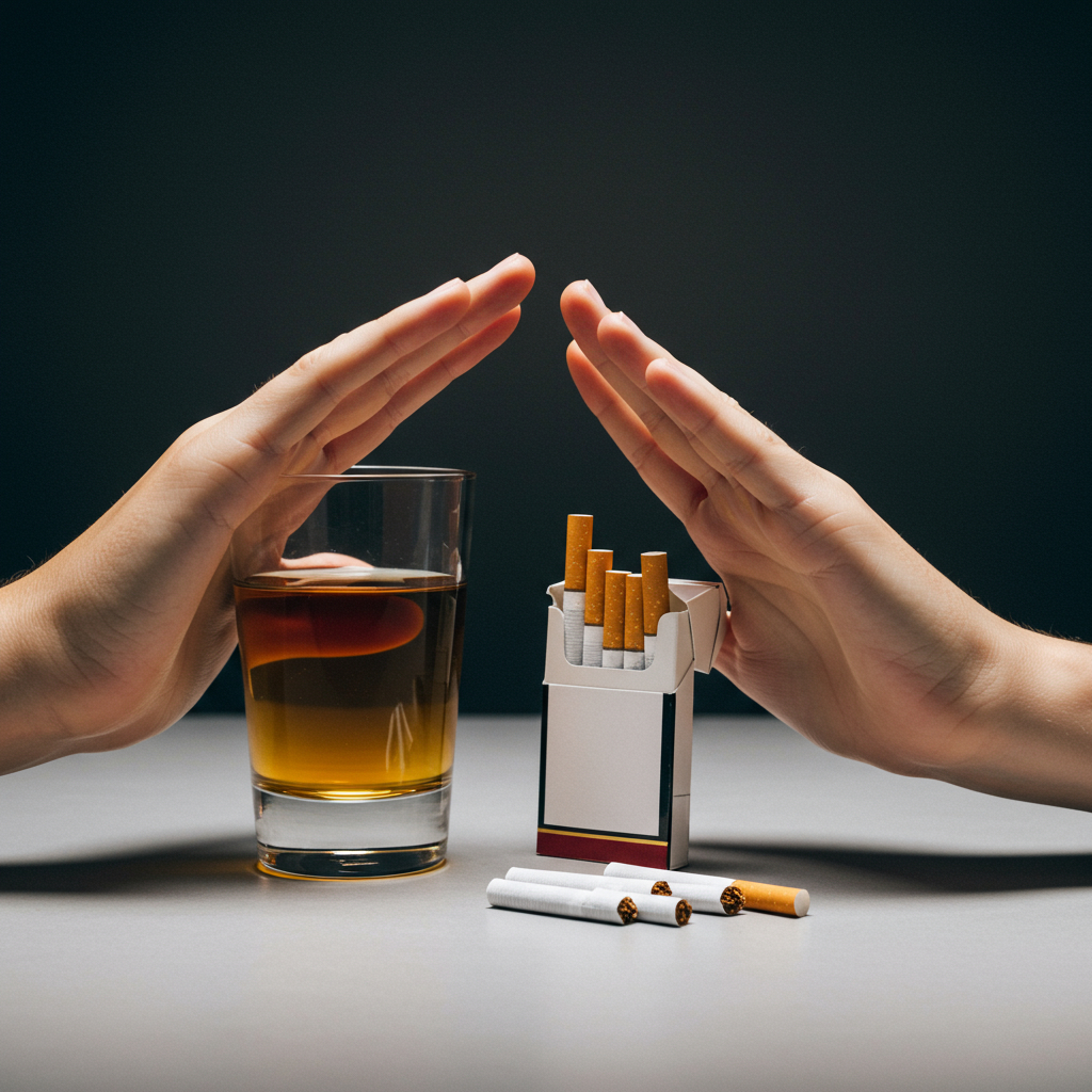 10. Auf Alkoholkonsum und Rauchen achten