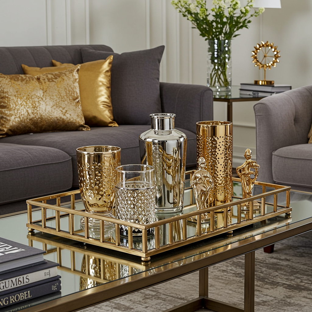 6. Stylische Tabletts als Deko