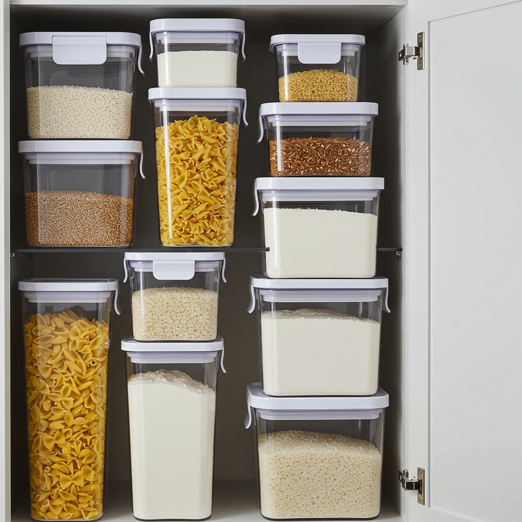 8. Stapelbare Vorratsbehälter