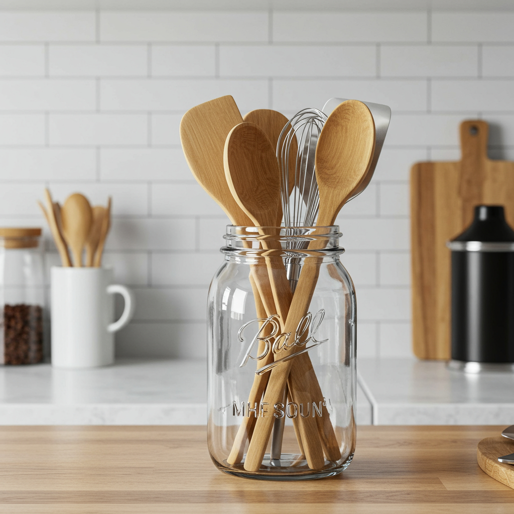 10. Utensilien im Einmachglas