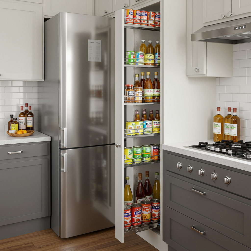 15. Ausziehbare Vorratsregale