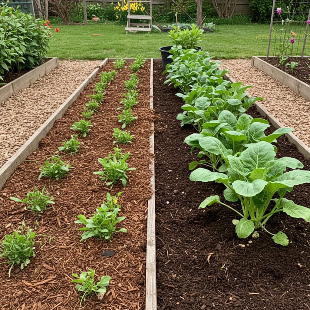 11. Unzureichende Mulchschicht