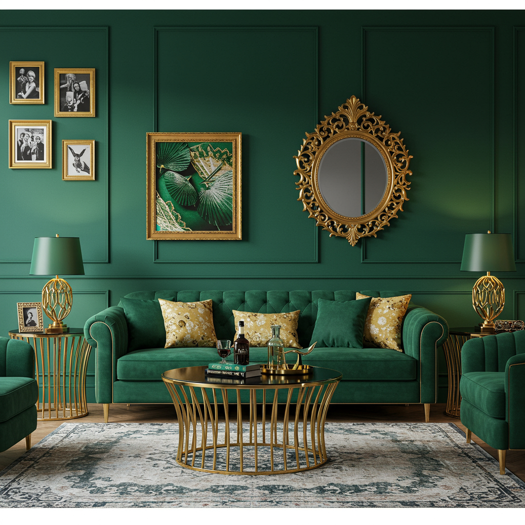 14. Smaragdgrün und Gold