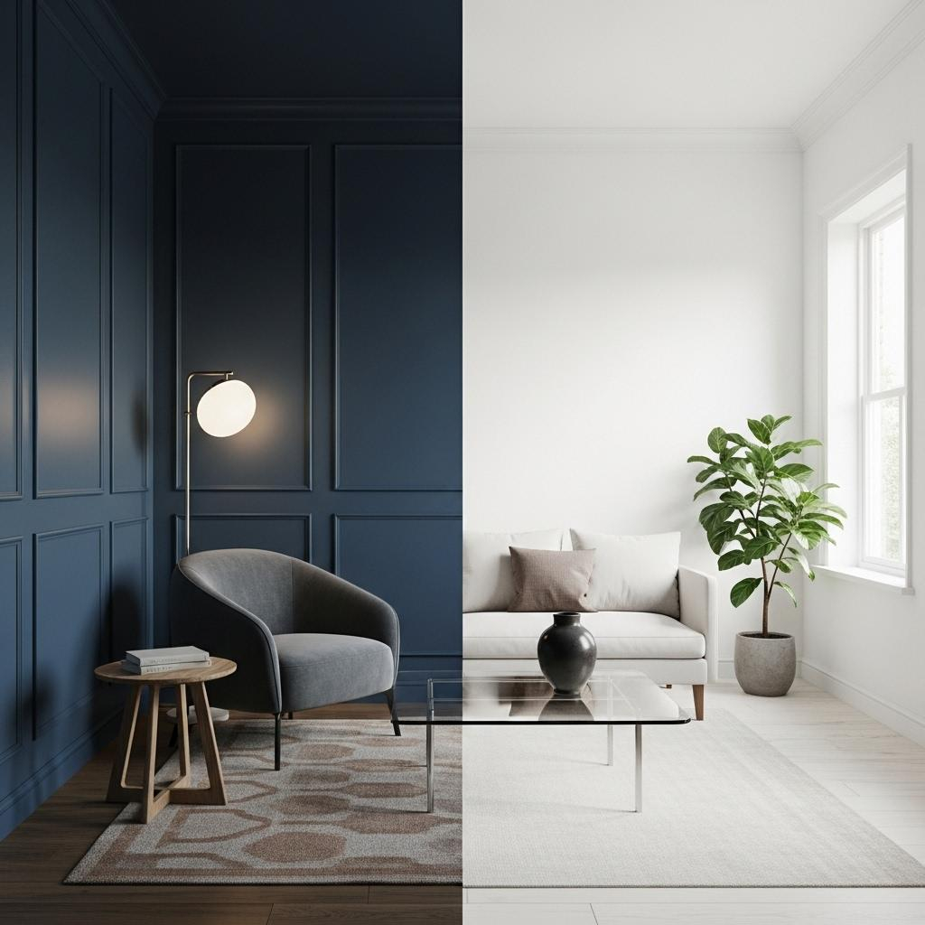 3. Dunkle Wandfarben