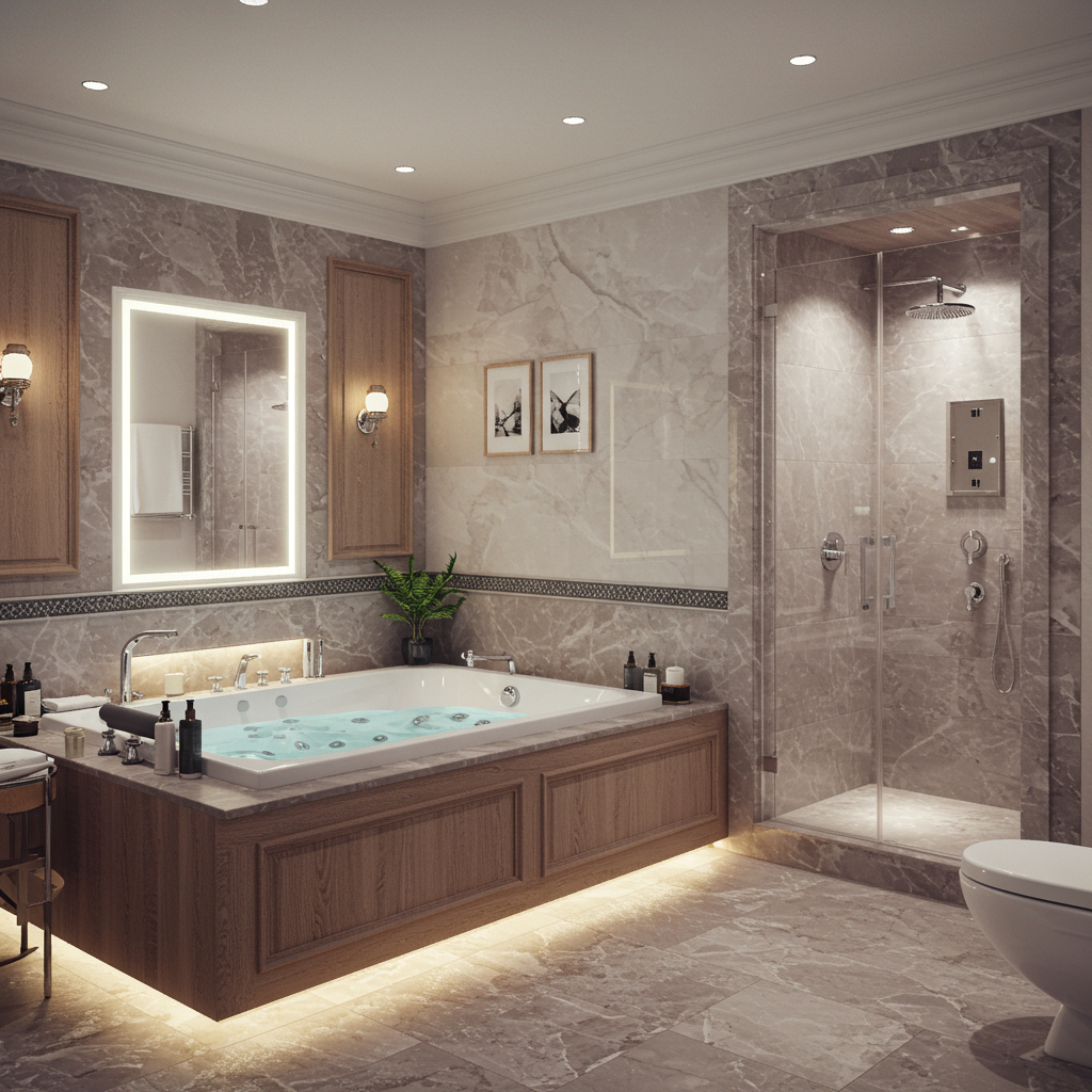 3. Luxus-Badezimmer mit Whirlpool