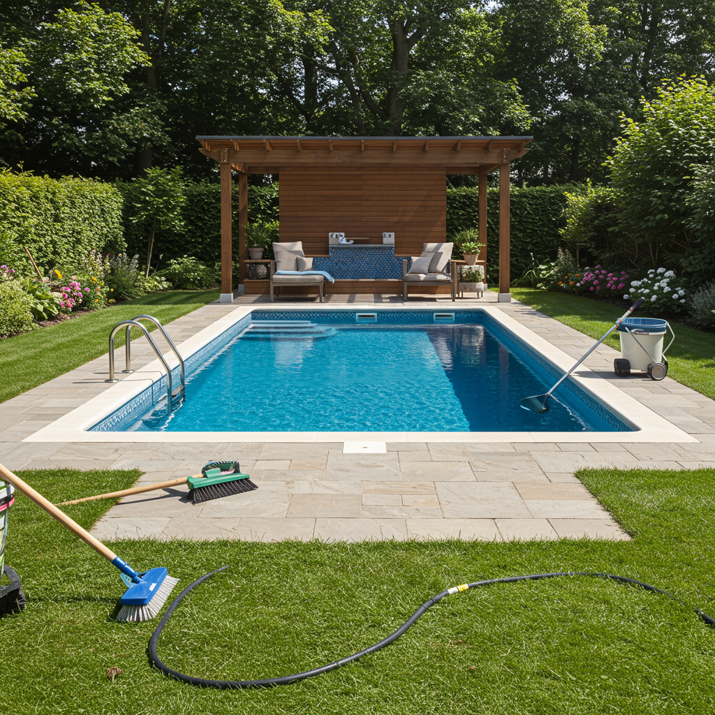 8. Schwimmbad im Garten