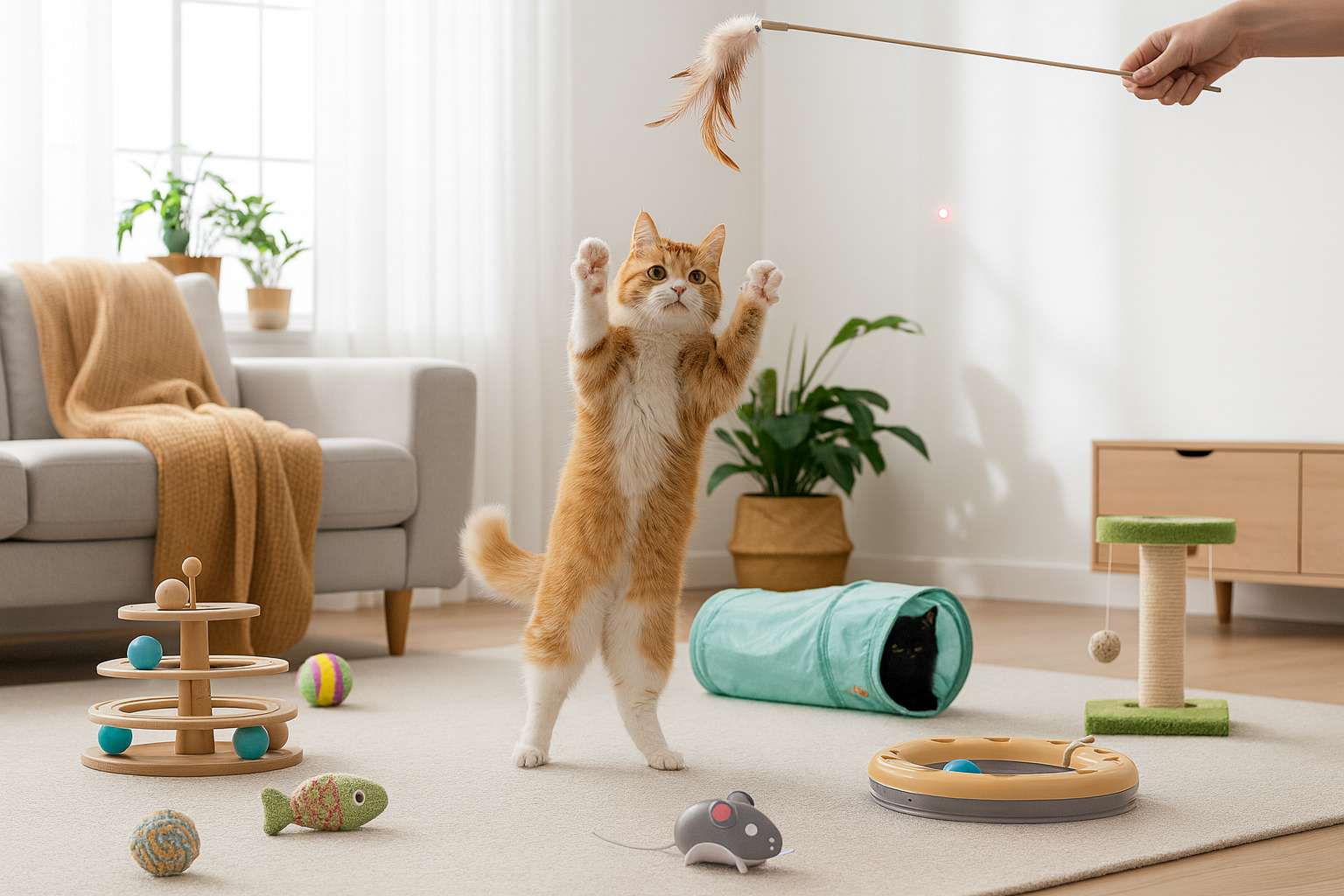 Die 10 besten Katzenspielzeuge, die deinen pelzigen Freund aktiv und glücklich halten