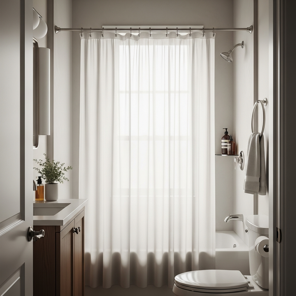 6. Austausch des Duschvorhangs