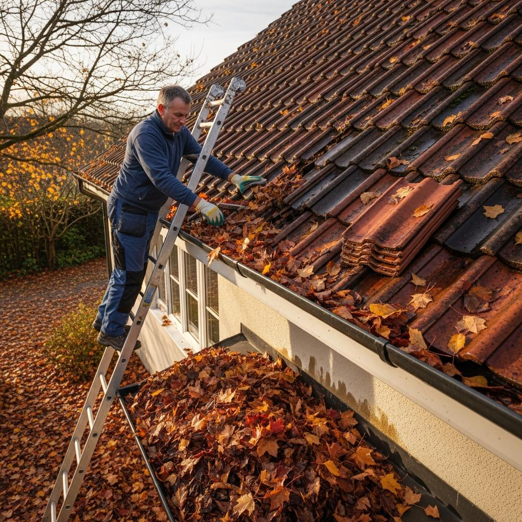 2. Dach und Regenrinnen prüfen und reinigen