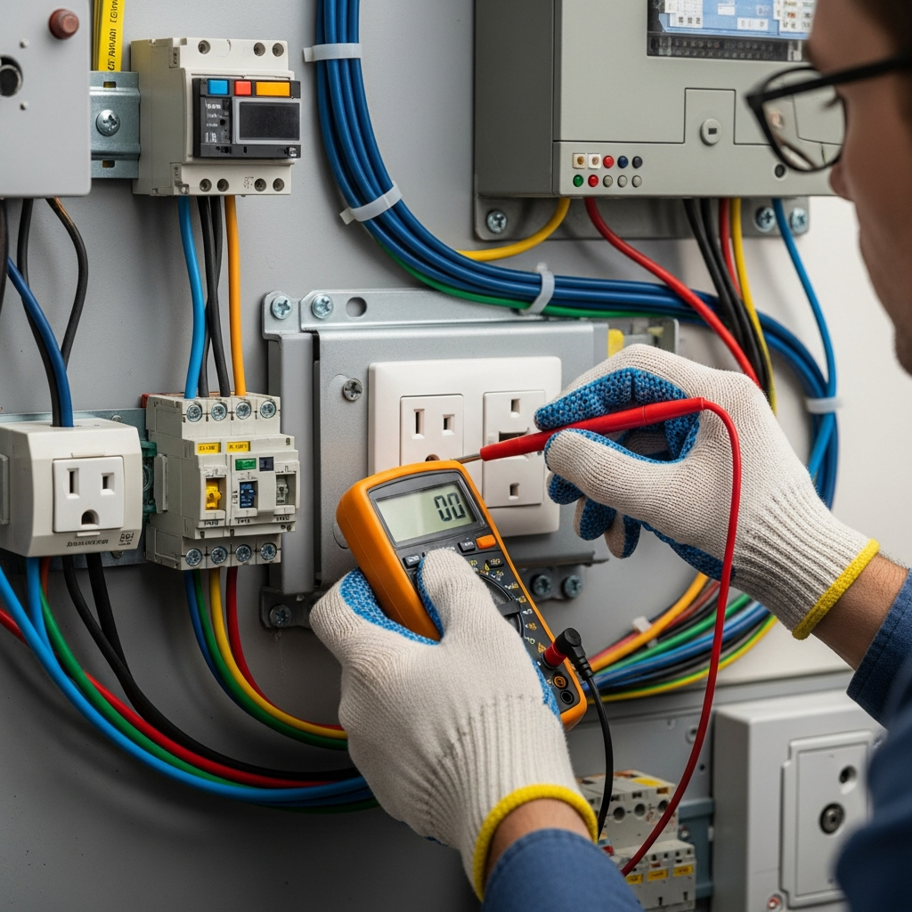 8. Elektrische Anlagen kontrollieren